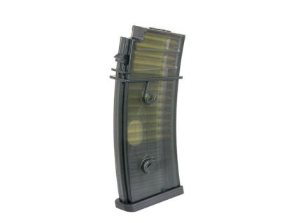 Airsoftový zásobník DMAG pro G36, Variable-Cap 30/130BB - černý. Polymerový, s volitelnou kapacitou. Na AirsoftMorava.