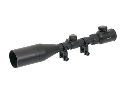 Airsoft zaměřovač 3-9x50E s červeně podsvětlenou síťkou. Vhodný pro odstřelovací pušky. Na AirsoftMorava.