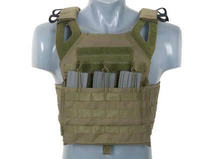 Airsoftová vesta Jump Plate Carrier Cummerbund od 8FIELDS - Olive. S atrapami plátů. Na AirsoftMorava.