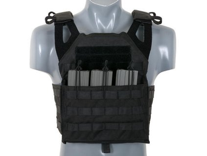 Airsoft vesta Jump Plate Carrier Cummerbund od 8FIELDS - černá. S atrapami plátů. Na AirsoftMorava.