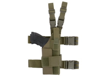 Airsoft univerzální stehenní pouzdro modulární od 8FIELDS - Olive. Z polyesteru 1000D. Na AirsoftMorava.