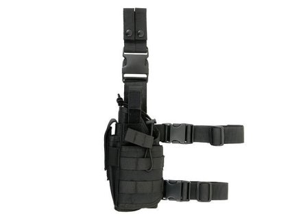 Airsoft univerzální pouzdro TORNADO pro leváky od 8FIELDS - černé. Z polyesteru 1000D. Na AirsoftMorava.