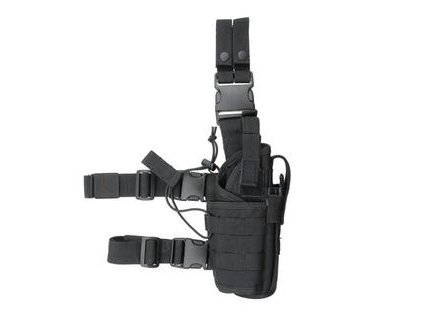 Airsoftové univerzální pistolové pouzdro TORNADO od 8FIELDS - černé. Z polyesteru 1000D. Na AirsoftMorava.