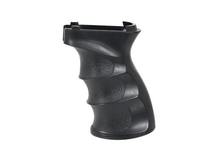 Airsoft krátká tvarovaná rukojeť (pažbička) pro zbraně typu AK od CYMA, vyrobená z ABS plastu. Na AirsoftMorava.