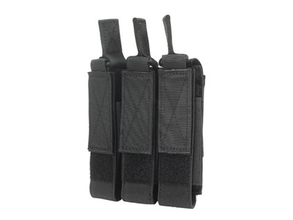 Airsoftová trojsumka pro zásobníky MP5/MP7/MP9 od 8FIELDS - černá. S MOLLE. Na AirsoftMorava.