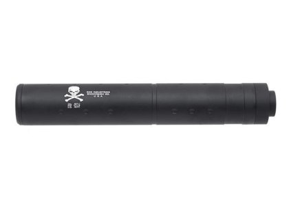 Airsoft hliníkový tlumič zvuku 193mm od Big Dragon - černý. S levotočivým závitem 14mm. Na AirsoftMorava.