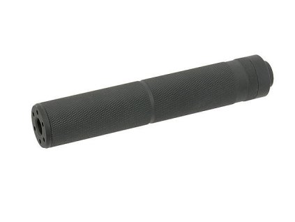 Airsoft tlumič zvuku 190mm od Big Dragon - černý. Hliníkový, s levotočivým závitem 14mm. Na AirsoftMorava.