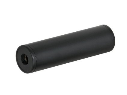 Airsoft tlumič zvuku 130x35mm od CYMA - černý. Hliníkový, s levotočivým i pravotočivým závitem 14mm. Na AirsoftMorava.