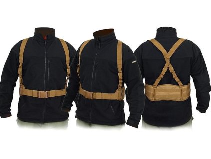 Airsoftový taktický patrolový pás s postrojem od 8FIELDS - Coyote. S MOLLE systémem. Na AirsoftMorava.