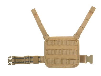 Airsoftový taktický nožní panel malý od 8FIELDS - Coyote. S MOLLE a protiskluzovým popruhem. Na AirsoftMorava.