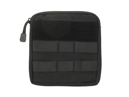 Airsoftová sumka molle na zip od 8FIELDS - černá. Z polyesteru 1000D. Na AirsoftMorava.