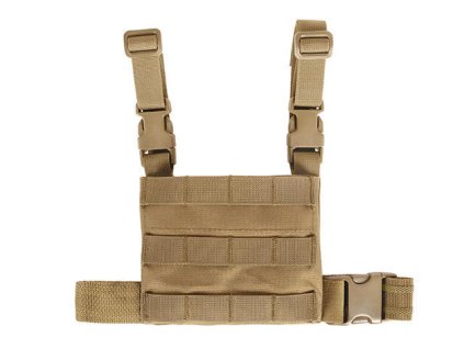 Airsoft stehení sumka s MOLLE panelem od 8FIELDS - Coyote. S protiskluzovým popruhem. Na AirsoftMorava.