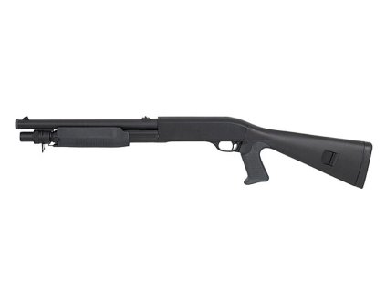 Airsoft manuální brokovnice M56A (Benelli M3) od EE, 3BB výstřel, pevná pažba. Na AirsoftMorava.