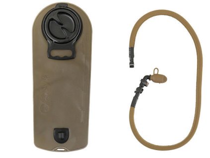Airsoftový rezervoár s ventilem na užitkovou vodu 2,5l od 8FIELDS - TAN. Na AirsoftMorava.
