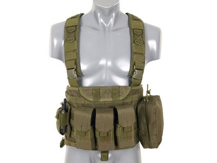 Airsoft replika vesty Commando Recon Chest Harness od 8FIELDS - Olive. S MOLLE. Na AirsoftMorava.
