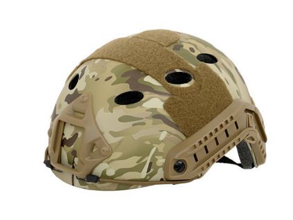 Airsoft replika přilby typ FAST s montážními lištami - mul. Lehká, z ABS. Na AirsoftMorava.