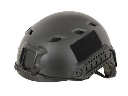 Airsoft replika přilby typ FAST s montážními lištami - bla. Lehká, z ABS. Na AirsoftMorava.