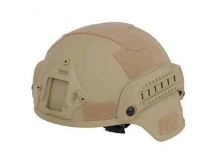 Airsoft replika přilby Spec-Ops MICH - Coyote. Lehká, z ABS, s montážními lištami a suchými zipy. Na AirsoftMorava.