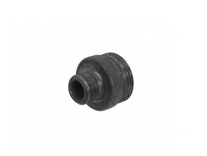Airsoft ocelová přechodka na tlumič pro MB03/MB08 od P&J. Umožňuje montáž tlumiče se závitem 14mm. Na AirsoftMorava.