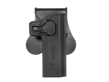 Airsoftové pouzdro pro pistole HI-CAPA od AMOMAX - černé. Polymerové, s otočnou hlavicí. Na AirsoftMorava.
