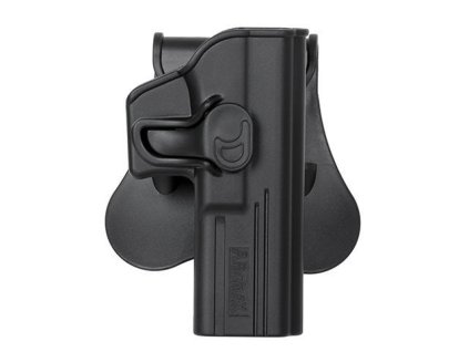 Airsoft pouzdro pro pistole G17/G19/G18 od AMOMAX - černé. Polymerové. Na AirsoftMorava.