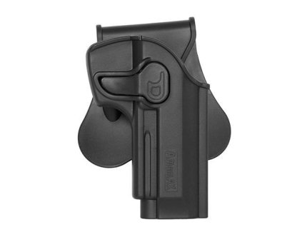Airsoft pouzdro pro pistole Beretta M9 od AMOMAX - černé. Polymerové. Na AirsoftMorava.