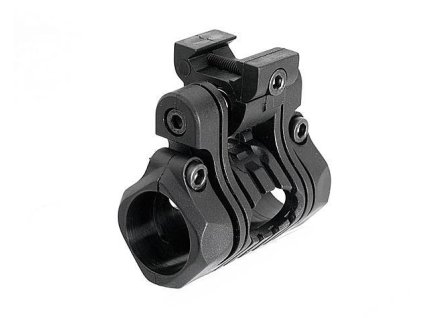 Airsoftová 5-polohovatelná montáž pro svítilnu na RIS od Element - černá. Airsoft zbraně online na AirsoftMorava.