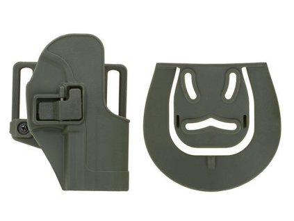 Airsoft pistolové pouzdro se záchytem pro USP - Olive. Polymerové, na opasek. Na AirsoftMorava.