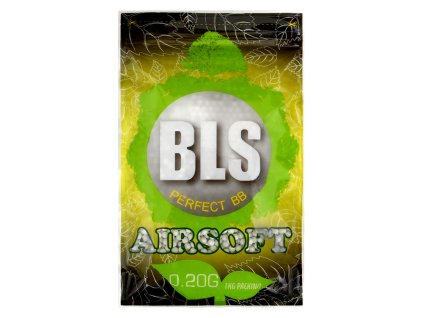 Airsoft BIO kuličky BLS Perfect BB 0,20g, 5000ks (1kg), PLA, bílé, leštěné. Na AirsoftMorava.