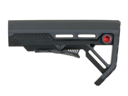 Airsoft lehká polymerová pažba CQB pro M4/AR od KUBLAI - černá. Moderní vzhled, QD úchyty. Na AirsoftMorava.