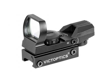 Airsoft otevřený kolimátor Victoptics 1x23x34 od Vector Optics (4 záměrné body, červená/zelená). Na AirsoftMorava.