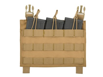 Airsoftová otevřená trojsumka na panelu od 8FIELDS - Coyote. Na zásobníky 5.56 nebo 5.45. Na AirsoftMorava.