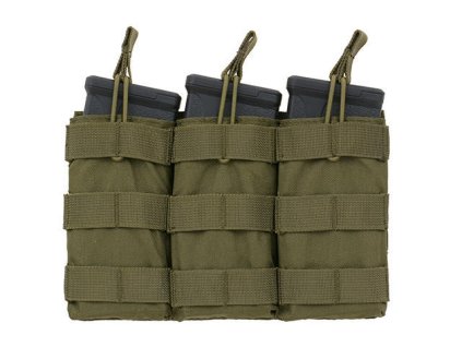 Airsoft otevřená sumka na zásobníky AK47/74 od 8FIELDS - Olive. S MOLLE. Na AirsoftMorava.