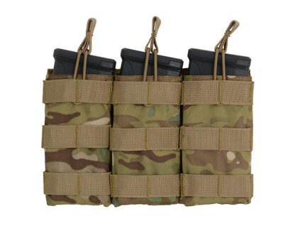 Airsoftová otevřená trojitá sumka na zásobníky 5.56 od 8FIELDS - Multicam. S MOLLE. Na AirsoftMorava.