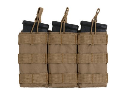 Airsoft otevřená trojitá sumka na zásobníky 5.56 od 8FIELDS - Coyote. S MOLLE. Na AirsoftMorava.