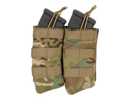 Airsoftová otevřená sumka na dva zásobníky AK47/74 od 8FIELDS - Multicam. S MOLLE. Na AirsoftMorava.