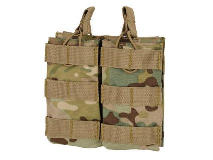 Airsoft otevřená dvojitá sumka na zásobníky 5.56 od 8FIELDS - Multicam. S MOLLE. Na AirsoftMorava.