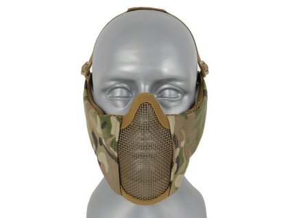 Airsoft ocelová maska v.3 - Multicam. Elastická, s ochranou uší. Na AirsoftMorava.