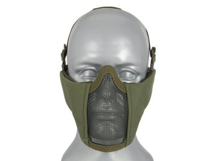 Airsoftová ocelová maska v.2 od WOSPORT - Olive. Elastická a pohodlná. Na AirsoftMorava.