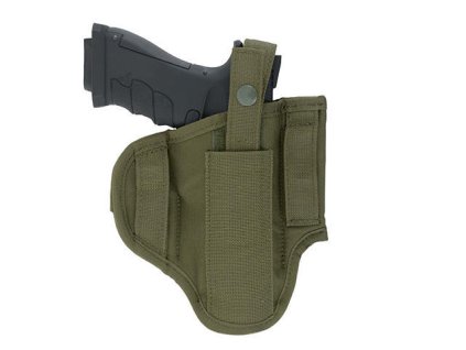 Airsoftové oboustranné opaskové pistolové pouzdro od 8FIELDS - Olive. Pro praváky i leváky. Na AirsoftMorava.