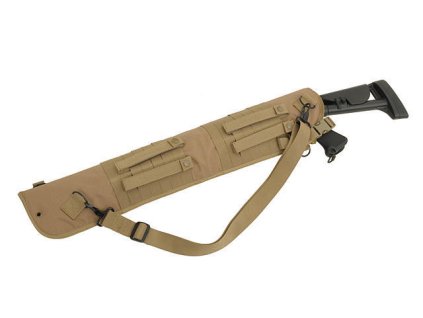 Airsoftový obal na brokovnici na záda od 8FIELDS - Coyote. Z polyesteru 1000D, délka 74,5 cm. Na AirsoftMorava.