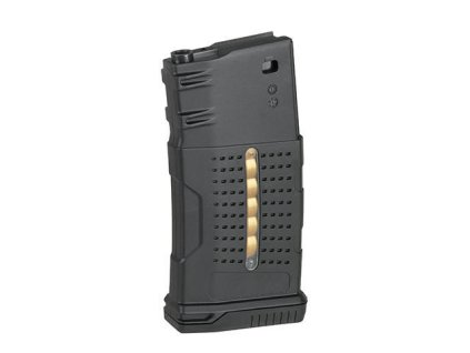 Airsoftový moderní polymerový zásobník Mid-Cap 220BB pro SR25/AR10 (s imitací nábojů). Na AirsoftMorava.