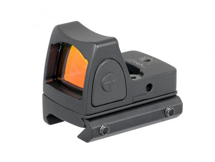Airsoft miniaturní kolimátor pro pistole od PCS - černý. Hliníkový, s červenou tečkou, na RIS lištu. Na AirsoftMorava.