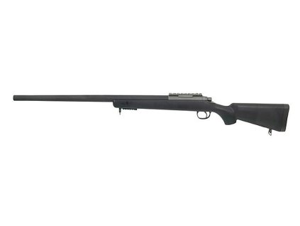 Airsoft odstřelovací zbraň MB03 Well, černá, plastové tělo, 470-490 FPS. Na AirsoftMorava.