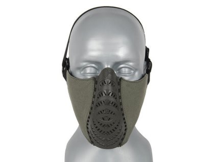 Airsoftová maska Half Face od FMA - Olive. Nylon a polymer, pro pohodlné míření. Na AirsoftMorava.