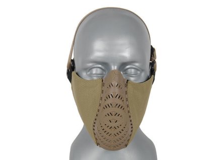Airsoftová maska Half Face od FMA - Coyote. Nylon a polymer, pro pohodlné míření. Na AirsoftMorava.