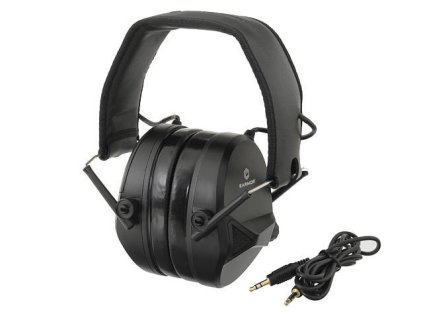 Airsoft M30 ochranná sluchátka elektronická od EARMOR - černá. Propojení s mobilem. Na AirsoftMorava.