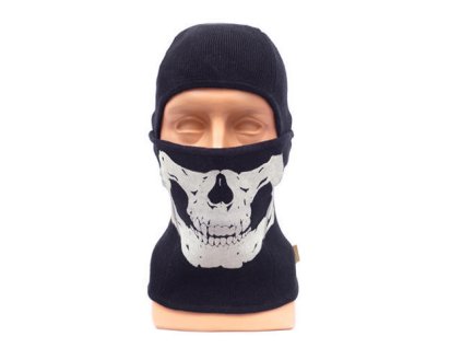 Kukla vlněná SKULL - Black