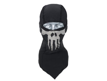 Airsoft kukla GHOST-SKULL - černá. Materiál spandex, lebka svítí ve tmě. Na AirsoftMorava.