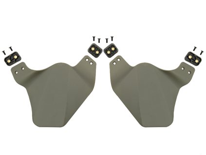 Airsoftové kryty uší na helmu s RIS od FMA - Foliage. Polymerové. Na AirsoftMorava.